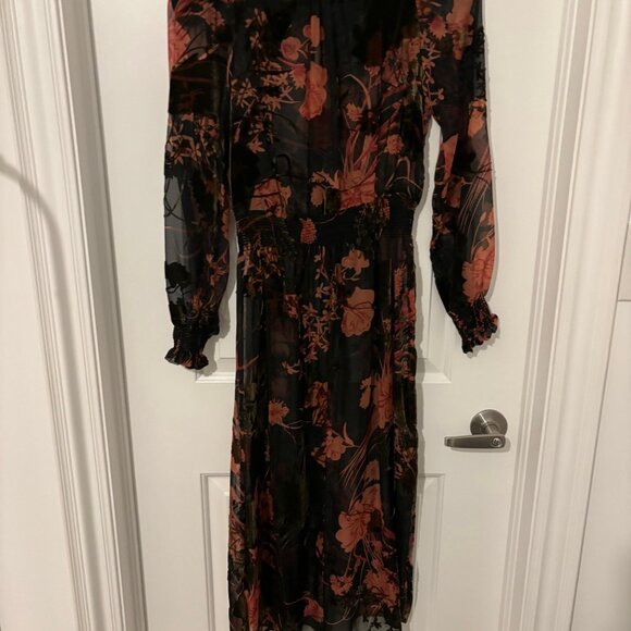 Zara Burnout Midi Dress - Picture 8 of 8